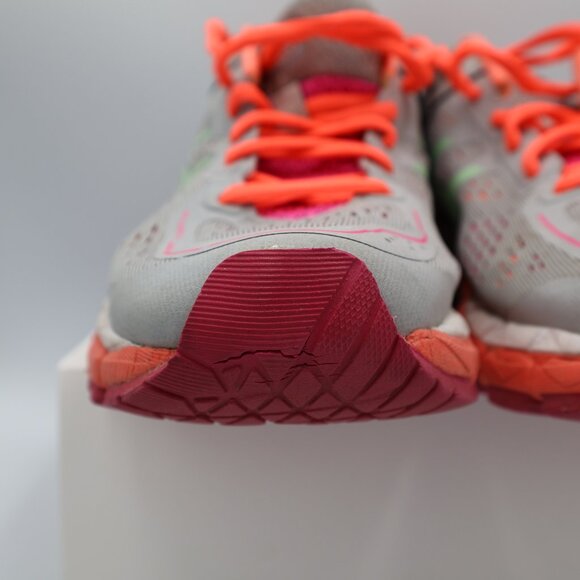 Asics Gel-Kayano 22 Women's Size 7.5 Running Shoes Orange Gray Green - Picture 9 of 12